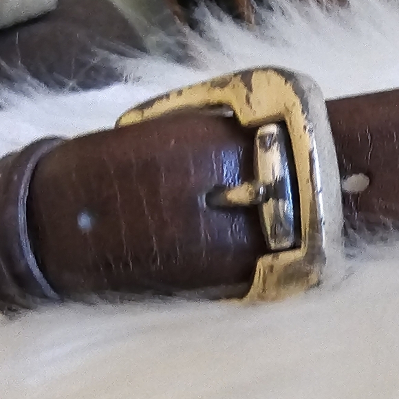 Martin Dingman Vintage Genuine Tanned Leather Belt Size 36 - Picture 12 of 12